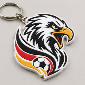 2D PVC Schlüsselanhänger im Fußball-Design